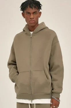 Fleece Zip Up Hoodie