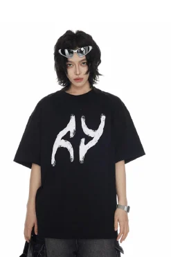 Foam Logo Print Oversized Tee