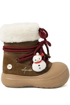 Fur-Lined Snow Boots