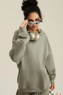 445G Solid Basic Hoodie