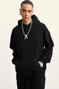 445G Solid Basic Hoodie