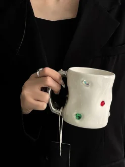 Gemstone Chrome Plated Mug