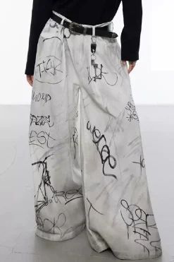 Graffiti Oversized Jeans
