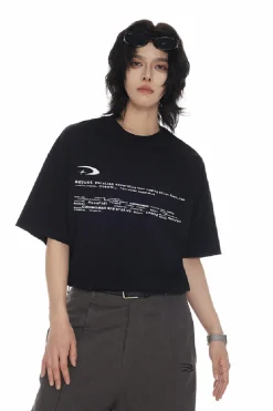 Graffiti Print Oversized Tee