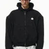 1000gsm Metal Detail Hooded Sweatshirt