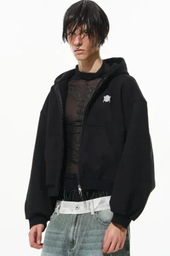 1000gsm Metal Detail Hooded Sweatshirt