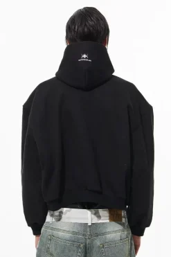 1000gsm Metal Detail Hooded Sweatshirt