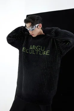 Heavy Knit Logo Sweater