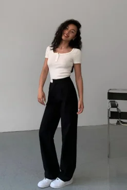 High Waist Wide Leg Pants