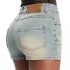 High-Waist Denim Hot Shorts
