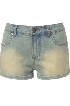 High-Waist Denim Hot Shorts