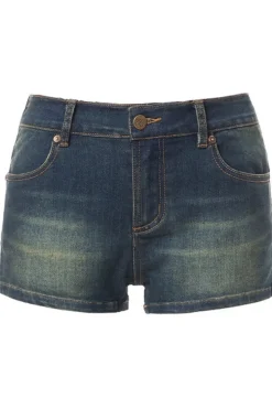 High-Waist Denim Hot Shorts