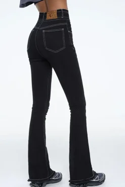 High-Waist Flared Jeans