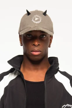 Horns Distressed Baseball Cap