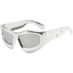 Inflated Chrome Sunglasses