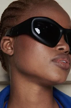 Inflated Chrome Sunglasses
