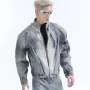 Ink Splatter Zip Jacket
