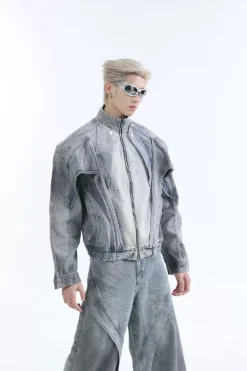 Ink Splatter Zip Jacket
