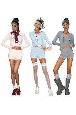 Knitted Cardigan Two-Piece Set