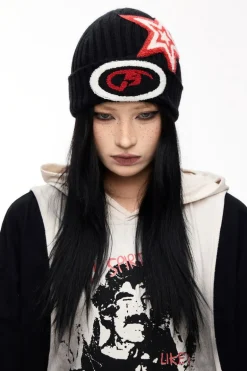 Logo Embroidered Knit Beanie