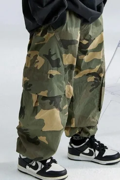 Loose Fit Camo Pants