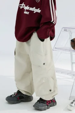Loose Fit Cargo Pants with Pockets