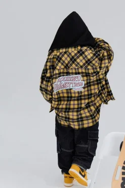 Loose Fit Plaid Coat