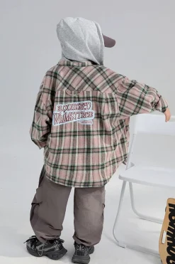 Loose Fit Plaid Coat