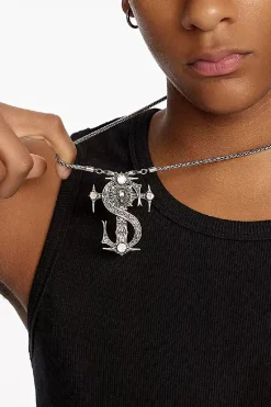 Medieval Skull Pendant Necklace