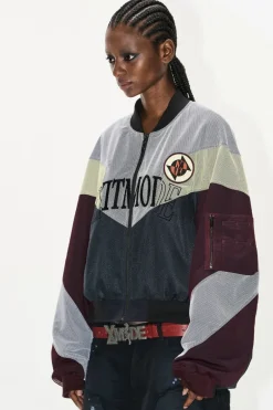 Mesh Layered Badge MA1 Jacket