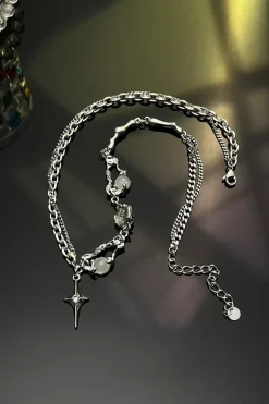 Moonstone Star Pendant Necklace