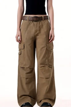 Multi-Pocket Drawstring Cargo Pants
