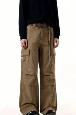 Multi-Pocket Drawstring Cargo Pants