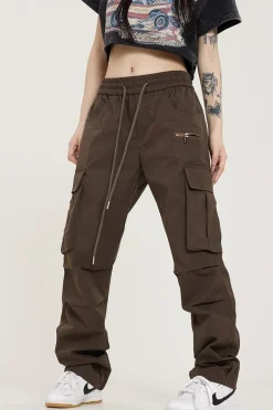Multi-Pocket Loose Straight Cargos