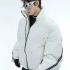 Multi-Zip Deconstructed Puffer Jacket