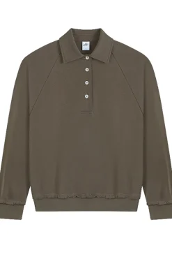 Oversized Polo Sweatshirt