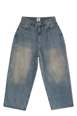 13.5oz Yellow Dyed Baggy Jeans