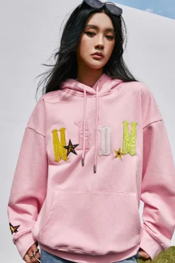Patches Stars Logo Hoodie