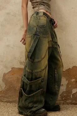 Patchwork Dirty Jeans