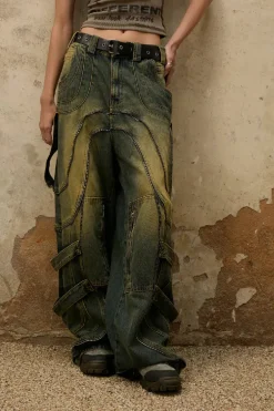 Patchwork Dirty Jeans