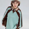 Patchwork Long Sleeve Hoodie