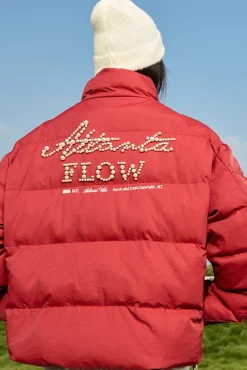 Pearl Embroidery Down Jacket
