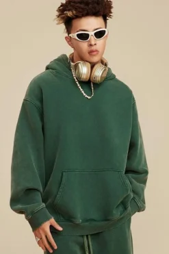 Pigment Dyed Fleece Hoodie