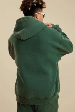 Pigment Dyed Fleece Hoodie