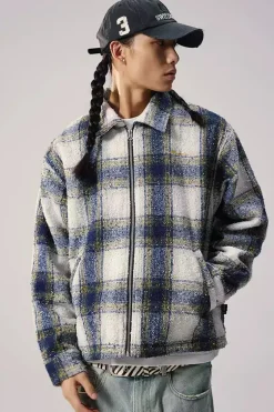 Plaid Oversized Casual Jacket