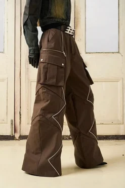 Pleated Loose Cargo Pants