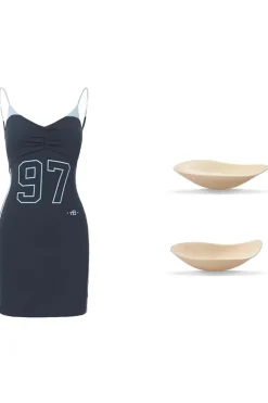 Printed Contrast Bodycon Dress