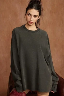 Raglan Sleeve Vintage Crew
