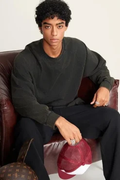 Raglan Sleeve Vintage Crew
