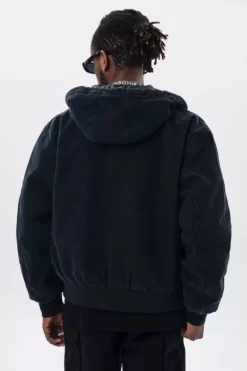 Retro Hooded Work Jacket